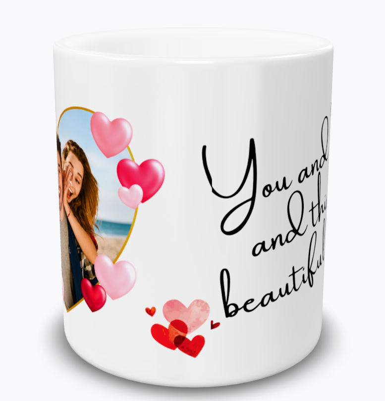 You & I Personalized Couple Photo Mug by TheMugProjekt