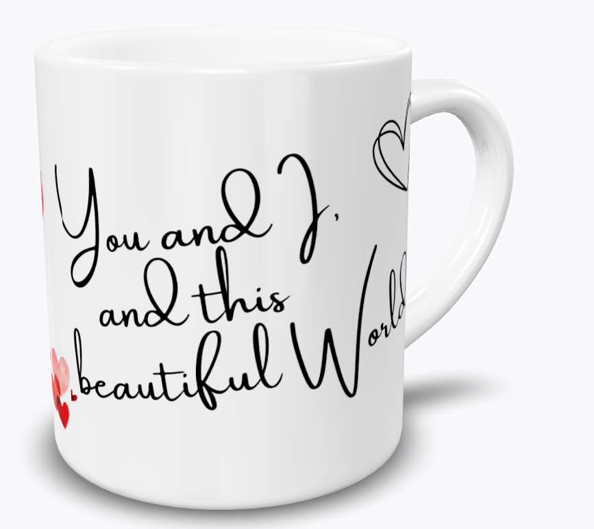You & I Personalized Couple Photo Mug by TheMugProjekt