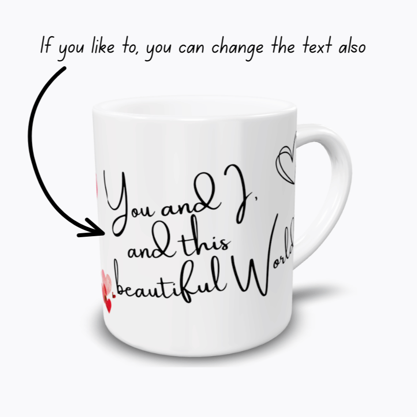 You & I Personalized Couple Photo Mug by TheMugProjekt